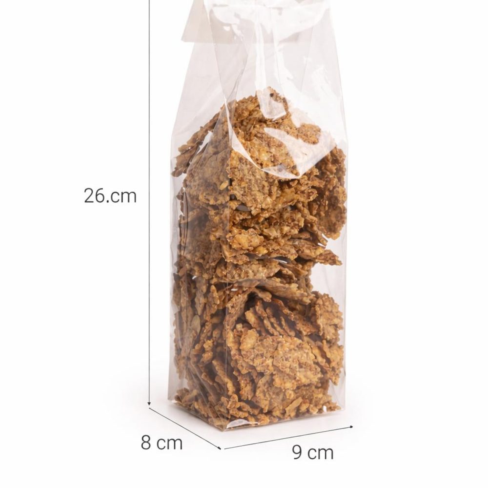 שקיות צלופן עם בסיס 9/28/6 , 100 יחידות