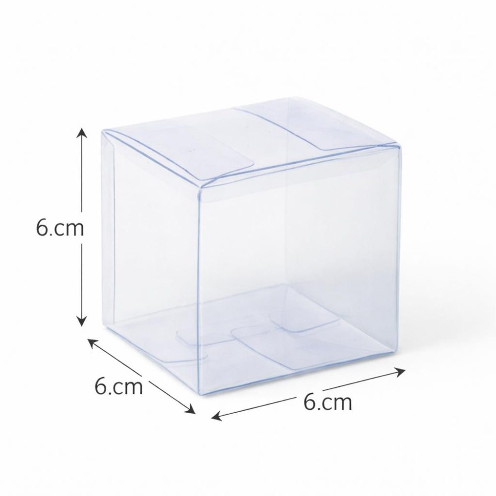 קופסאות PVC ריבוע במידה 6/6/6, 50 יחידות