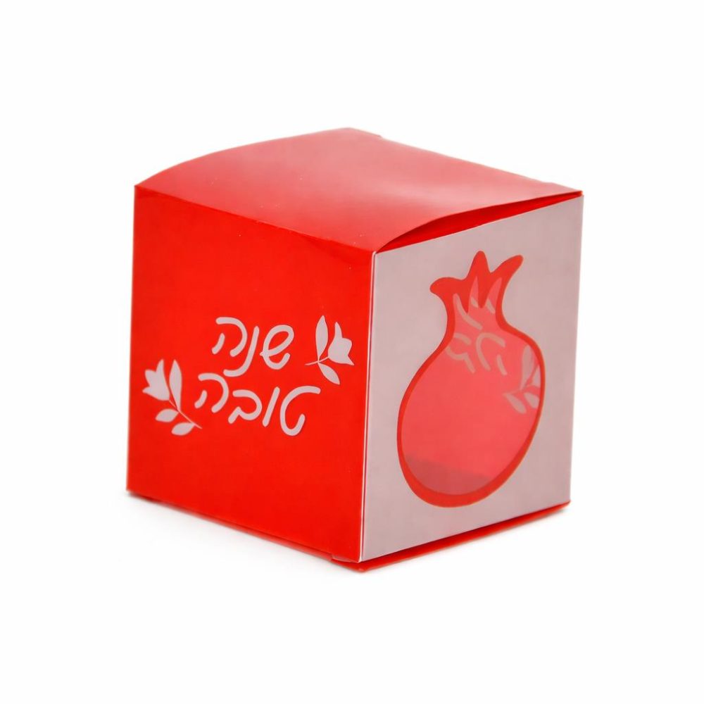 קופסאות PVC – דגם שנה טובה במידה 5/5/5, 48 יחידות