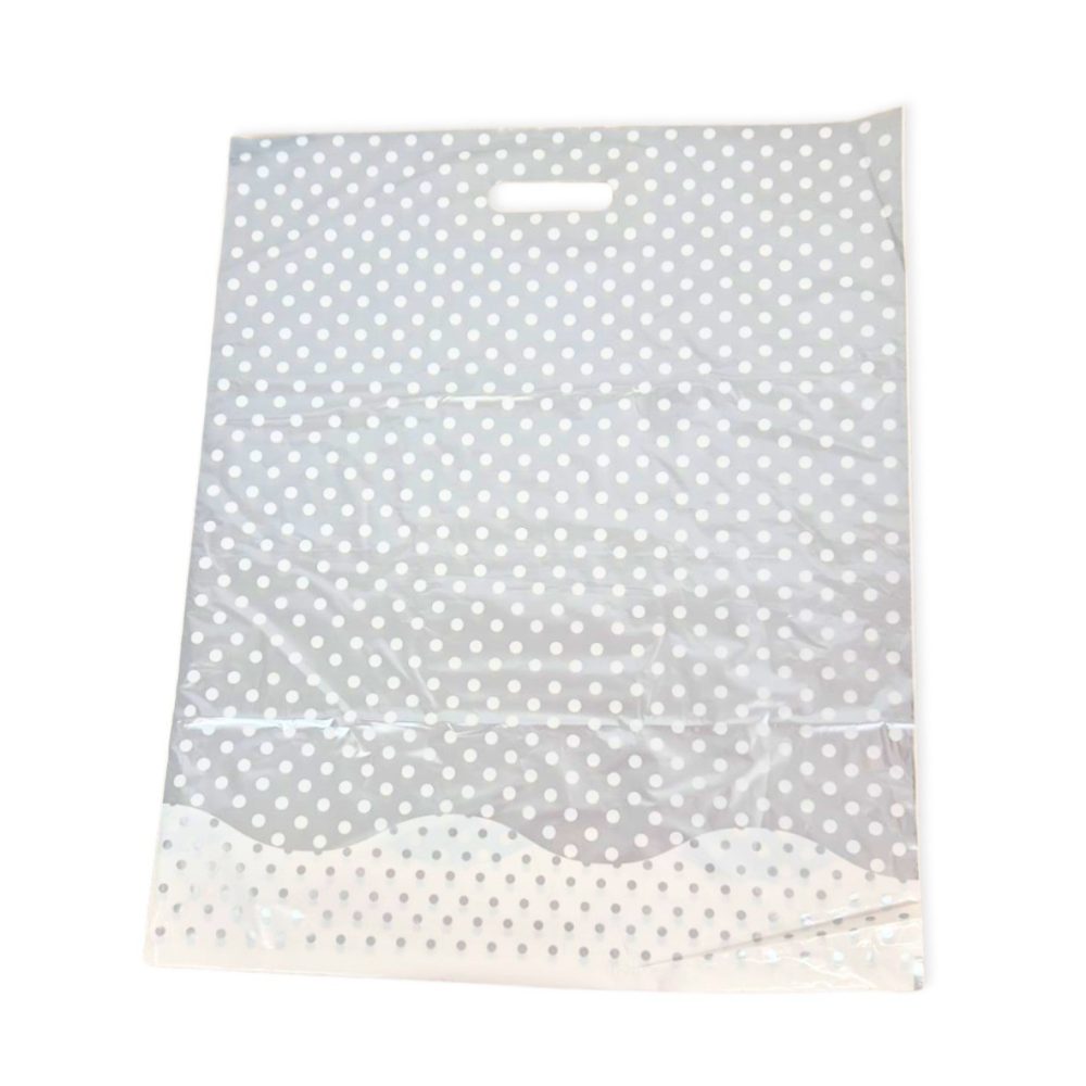 שקיות פלסטיק מד’ 50/60 100 יח’ – דגם נקודות כסף