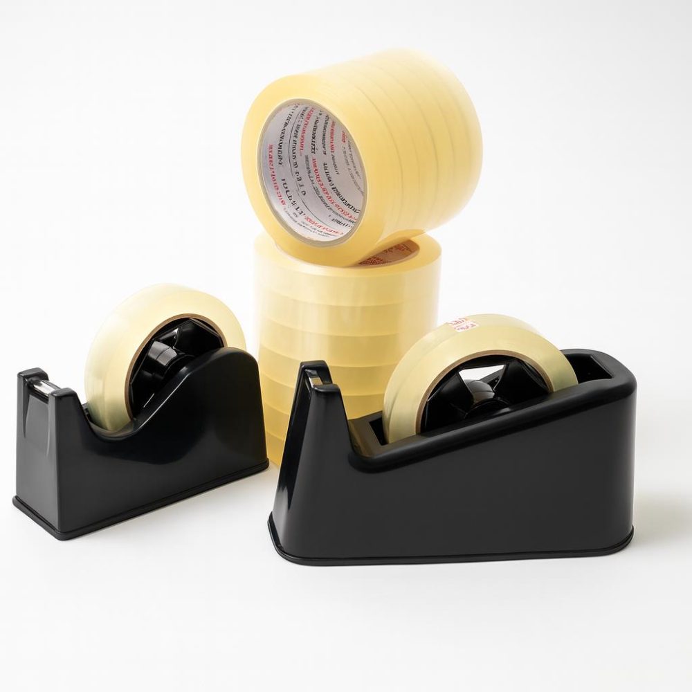 סלוטייפ אקרילי 18 מ”מ / 66 מ’, 8 יחידות