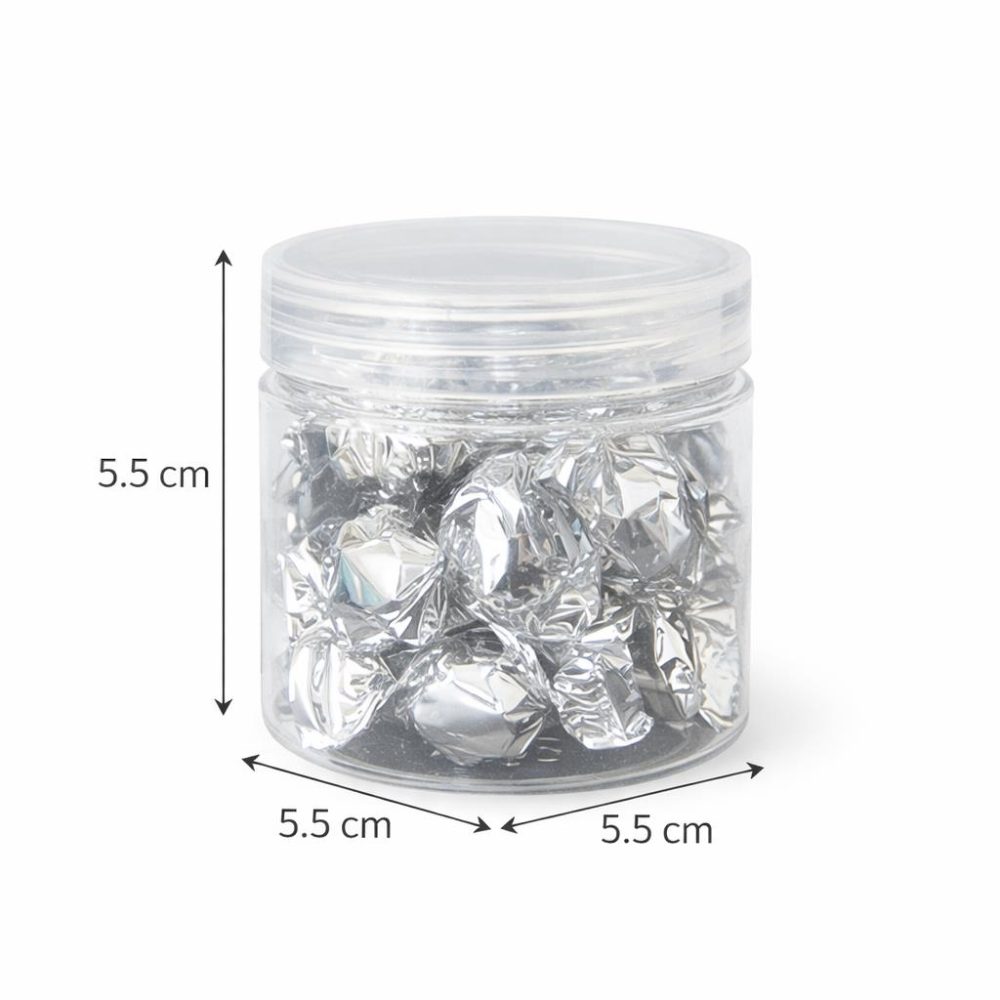 אריזות פלסטיק, צנצנת פלסטיק דגם עגול 90 מ”ל, 12 יחידות