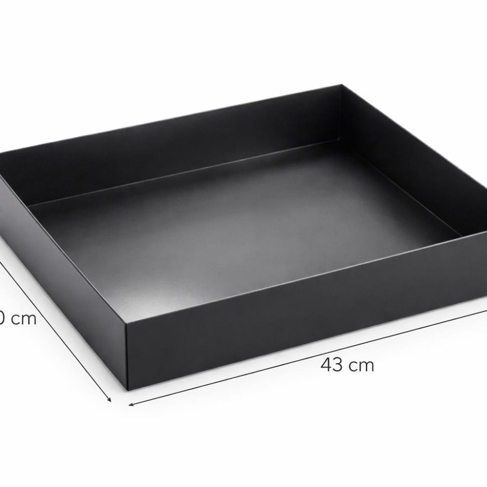 קופסאות קרטון עם מכסה שקוף 30/43/8 25 יח’- שחור