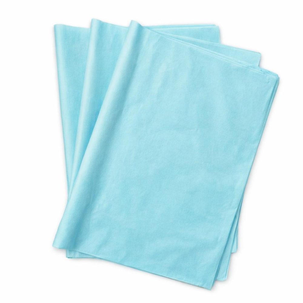 נייר משי צבעוני חלק – תכלת , 480 יח’